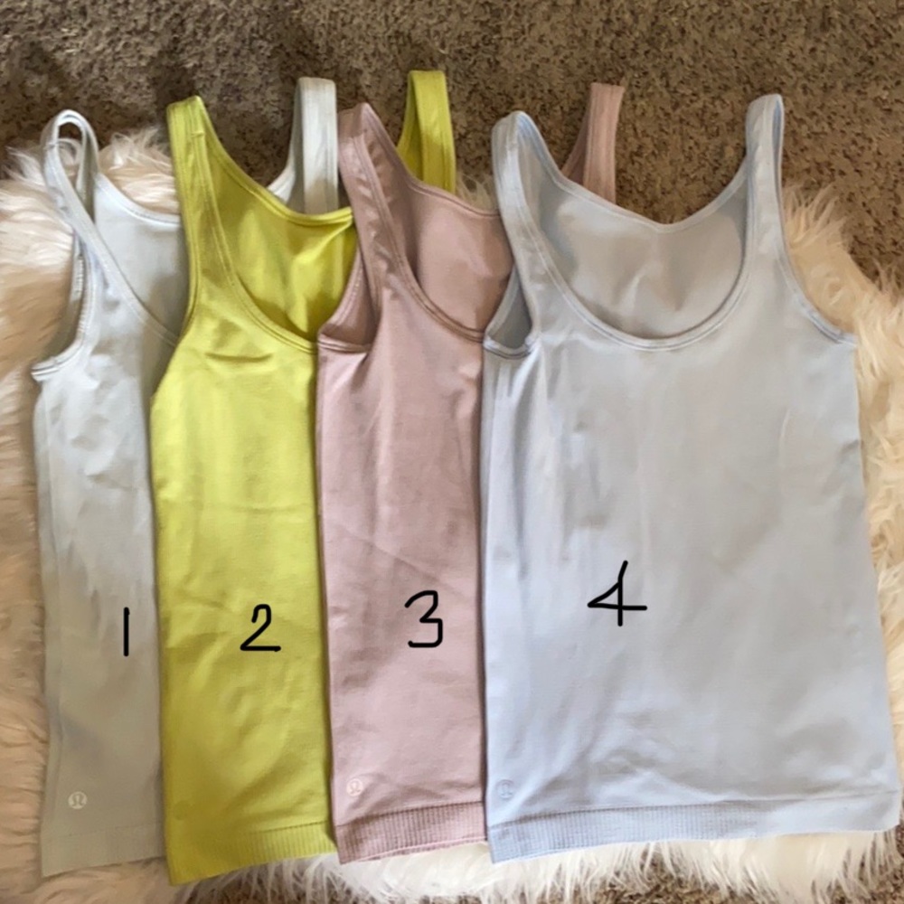 Lululemon ribbed tanks size 4 *sold separately